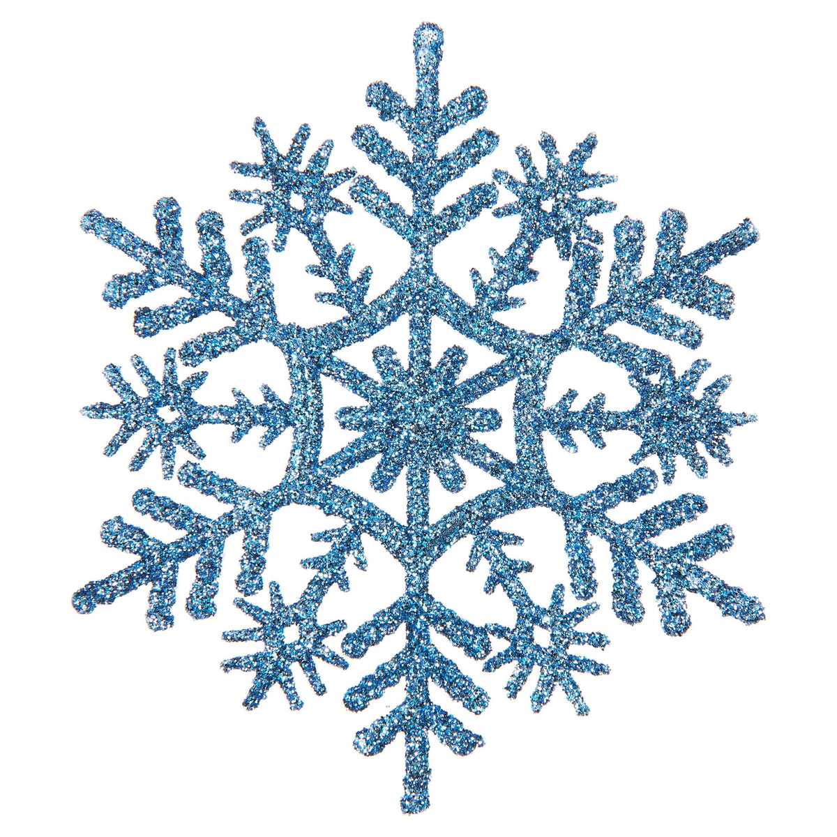 20-Count Pink Glitter Snowflake Christmas Ornaments, 3.9", by Holiday Time