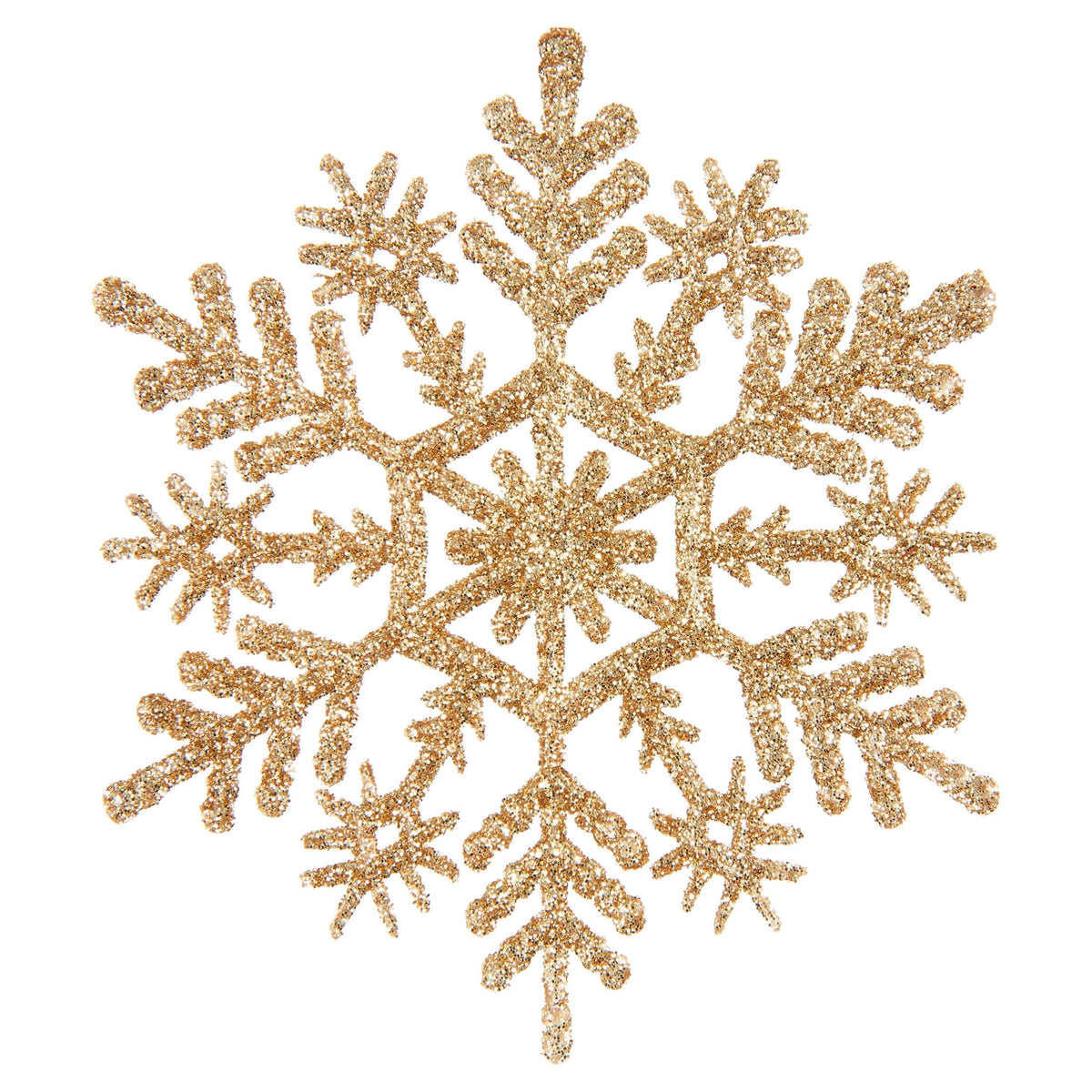 20-Count Pink Glitter Snowflake Christmas Ornaments, 3.9", by Holiday Time