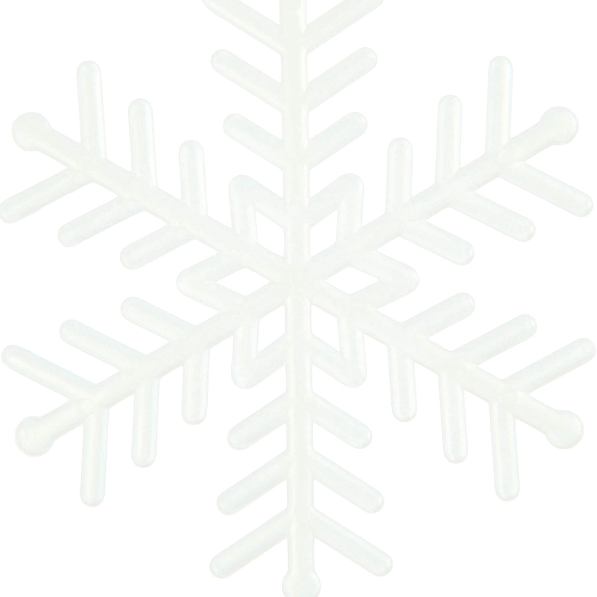 20-Count Pink Glitter Snowflake Christmas Ornaments, 3.9", by Holiday Time