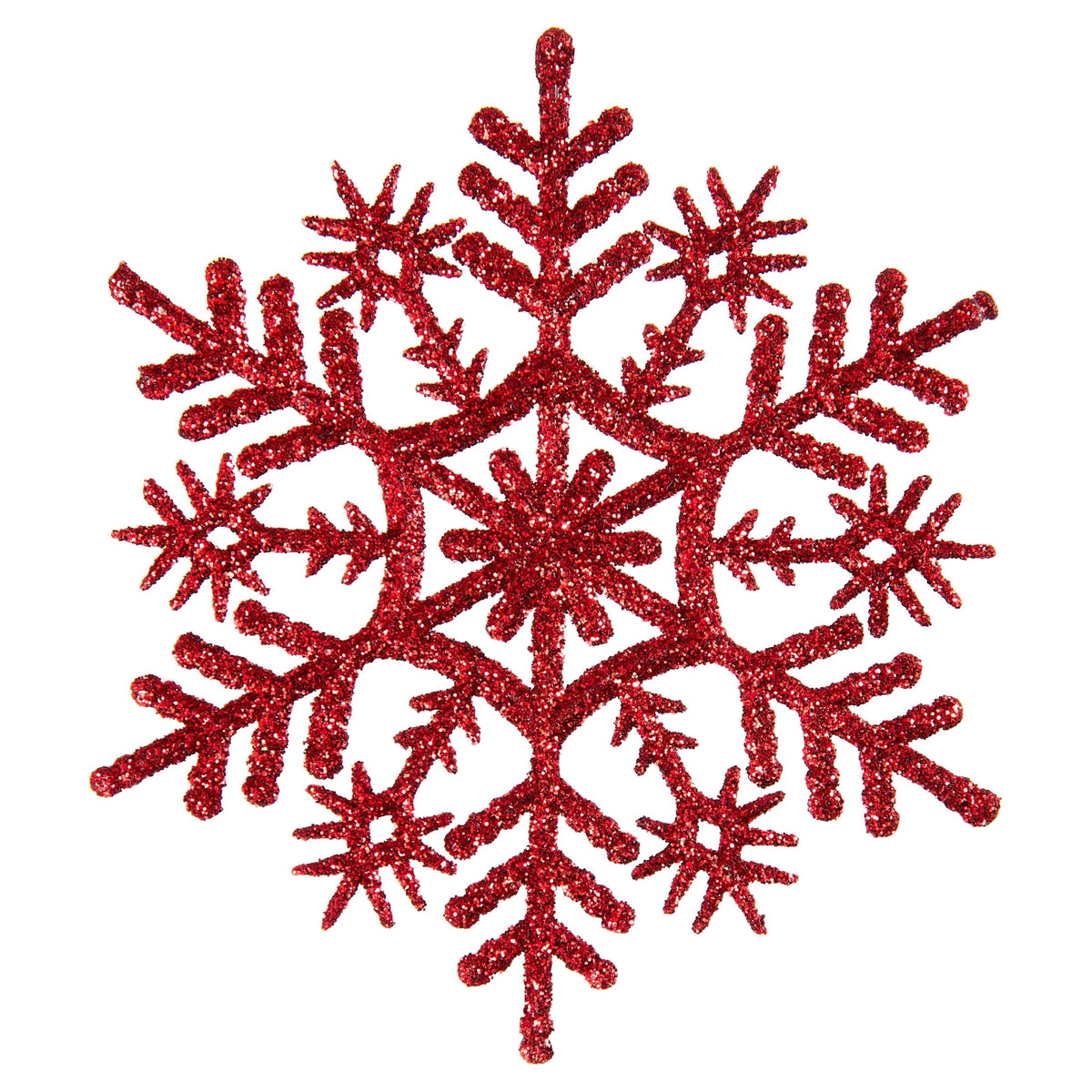 20-Count Pink Glitter Snowflake Christmas Ornaments, 3.9", by Holiday Time