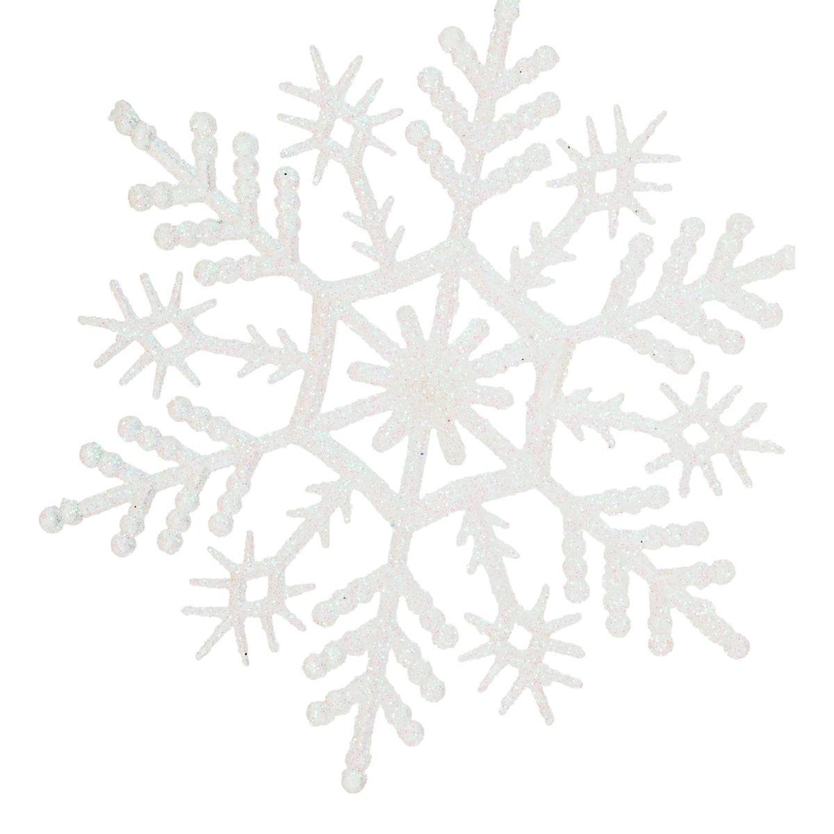20-Count Pink Glitter Snowflake Christmas Ornaments, 3.9", by Holiday Time