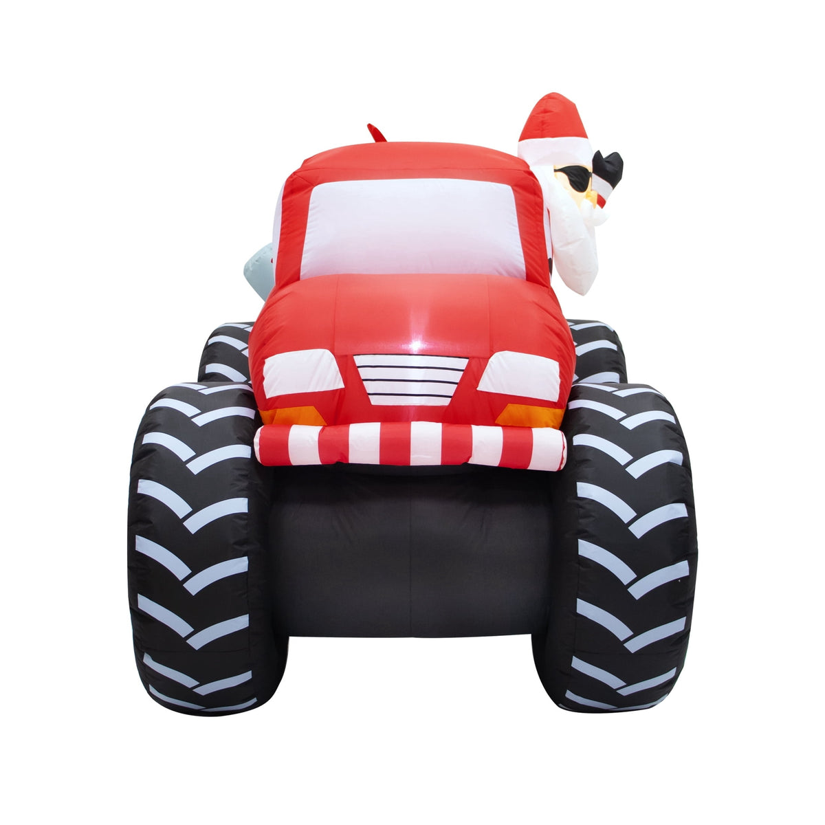 Multicolor Santa Monster Truck Sleigh Christmas Yard Inflatable, 6', by Holiday Time