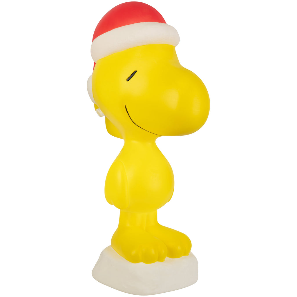 Christmas Lighted Blow Mold Decor Woodstock with Stocking Peanuts 21.5 in