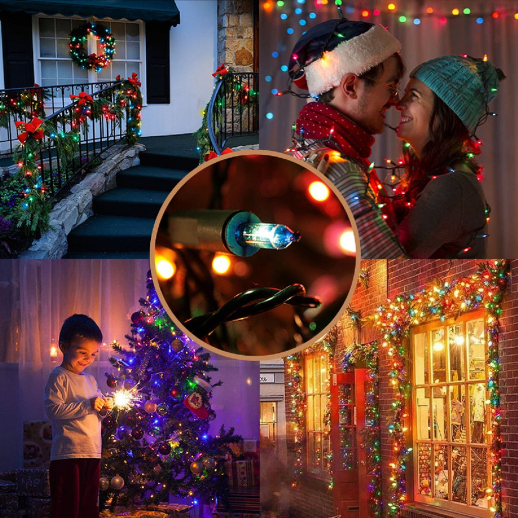Christmas String Lights Battery Operated,Waterproof Twinkle Fairy Lights with 8 Modes & Timer for Outdoor Indoor Decorations, Multicolor (3M/9.8ft 30 LED)