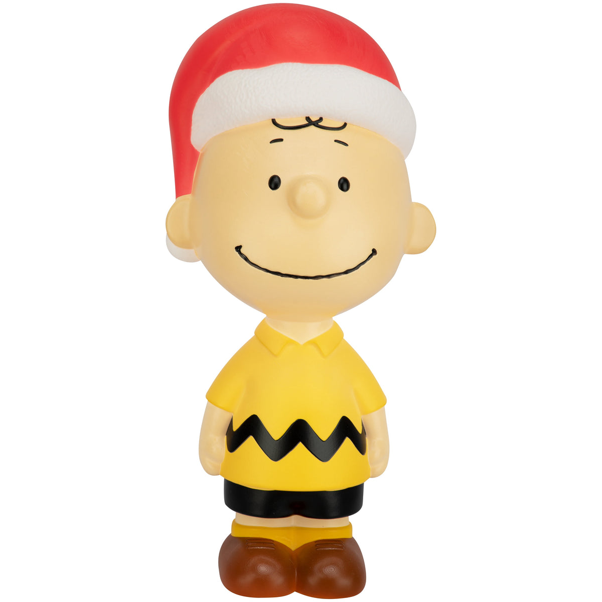 22 inch Lighted Christmas Charlie Brown Blow Mold with Santa Hat - Peanuts Outdoor Decor