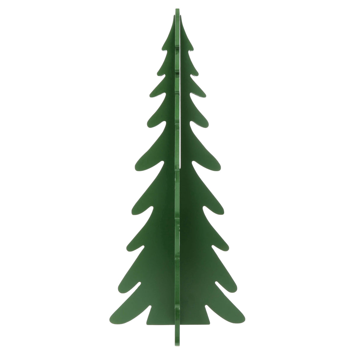 Wooden Slotted Tree Christmas Decoration, Green, 22", by Holiday Time