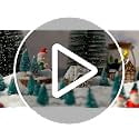 48 Pcs Mini Christmas Trees, Artificial Sisal Mini Pine, Blue Green