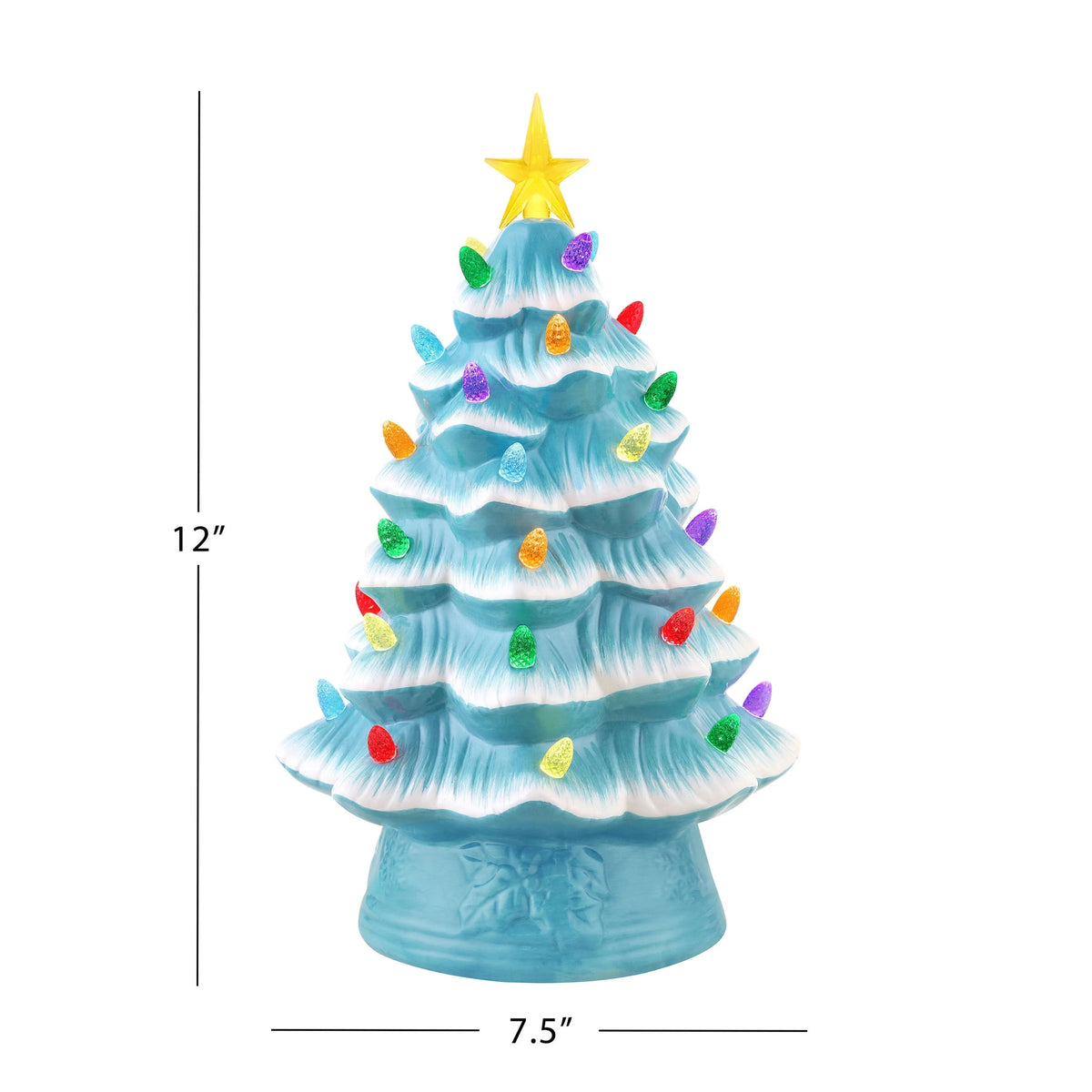 Mr. Christmas 12 in. Nostalgic Ceramic Tree - Green