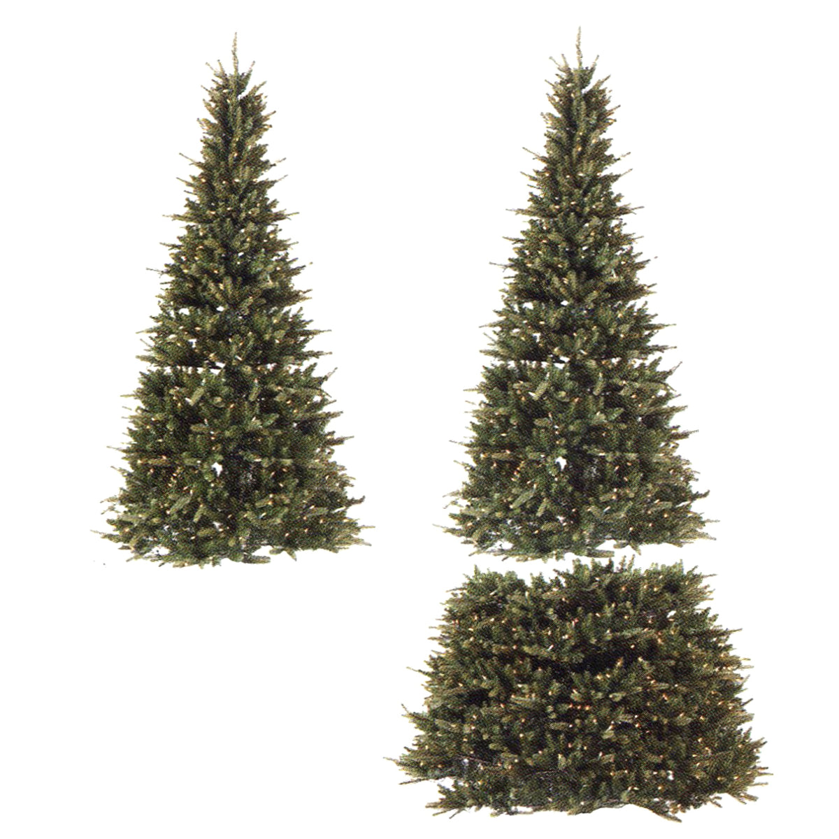 Northlight 7.5' Pre-Lit Artificial Christmas Tree Extend-A-Tree Adjustable - Clear Lights