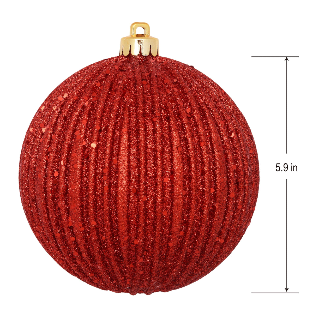 4-Count Champagne and Cream Ball Shatterproof Christmas Ornaments, 6", by Holiday Time