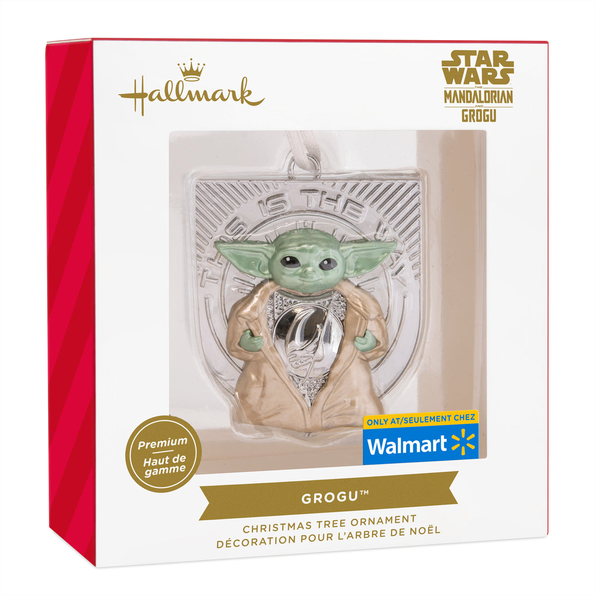 Hallmark Christmas Ornament (Star Wars: The Mndlrian Grogu, Metal), 1 Count