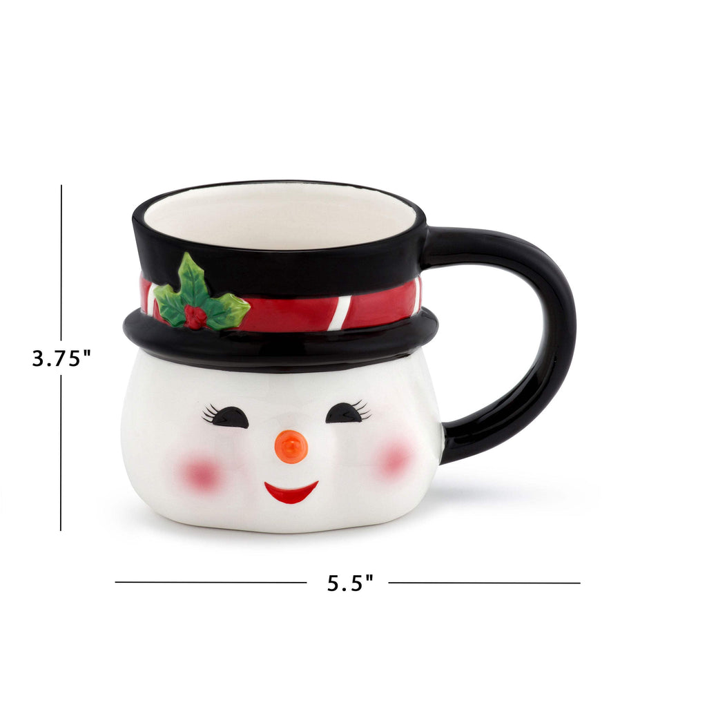Mr. Christmas Nostalgic 16oz Ceramic Snowman Coffee Mug