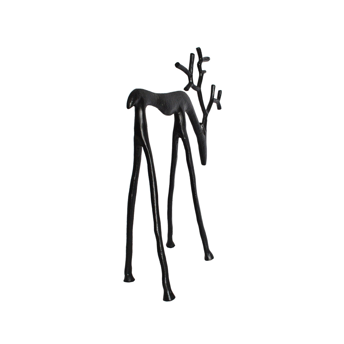 Holiday Time Black Metal Reindeer Decor, 14.5 in