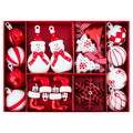 24-Count Red and White Mini Christmas Ornaments, by Holiday Time