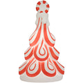 Lighted Blow Mold Peppermint Tree Indoor/Outdoor Christmas Decoration, Red and White, 24", by Holiday Time