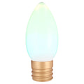 Indoor/Outdoor Light-Up Blow Mold Bulb Christmas Decoration with 10 Modes, White, 24", by Holiday Time