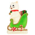 Lighted Blow Mold Cat in Sleigh Indoor/Outdoor Christmas Decoration, Multicolor, 24", by Holiday Time