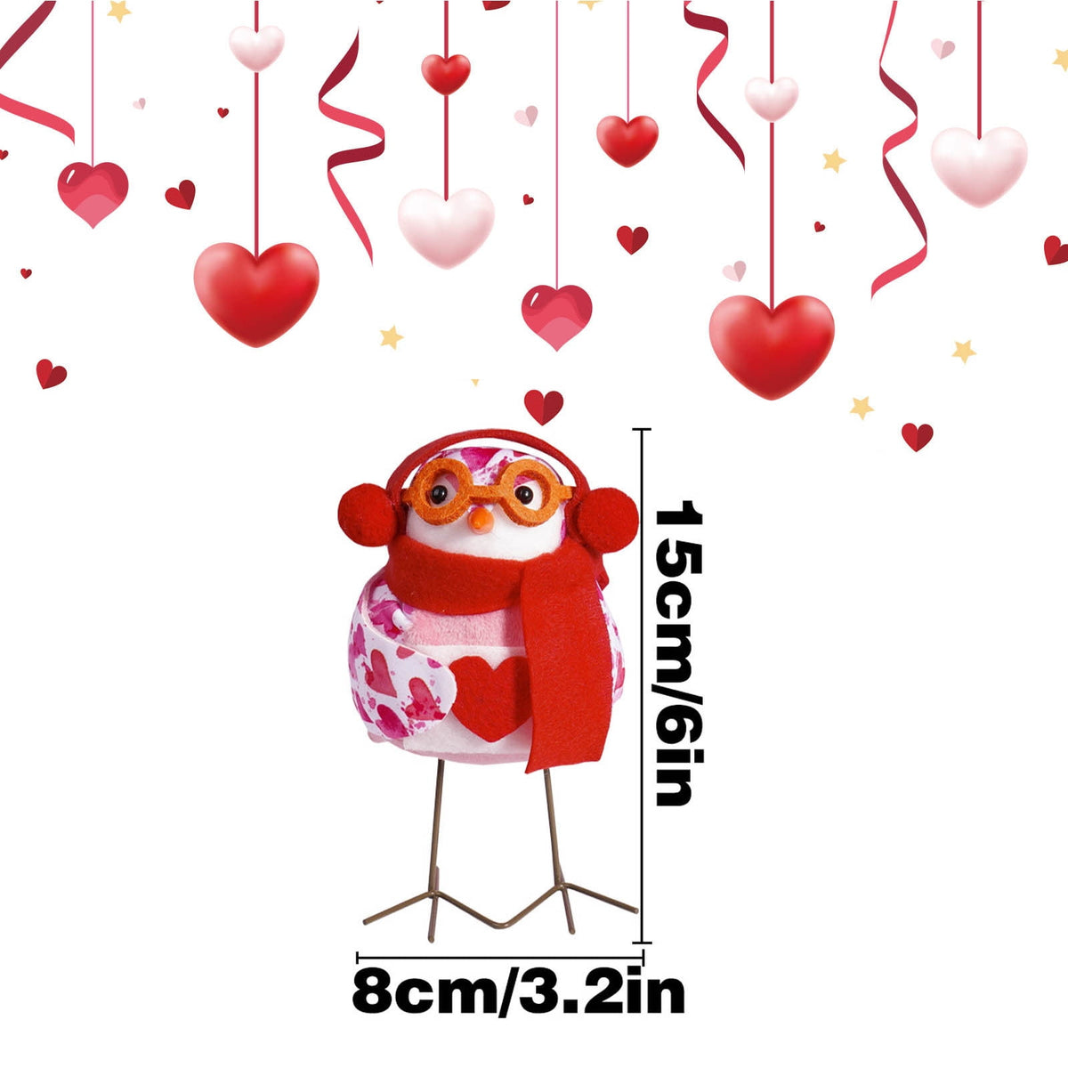 XGFHYJEH 5ft Valentines Day Decorations, Valentines Day Lights, Valentines String Lights, Valentine's Day Decor, Heart String Lights, Battery Operated