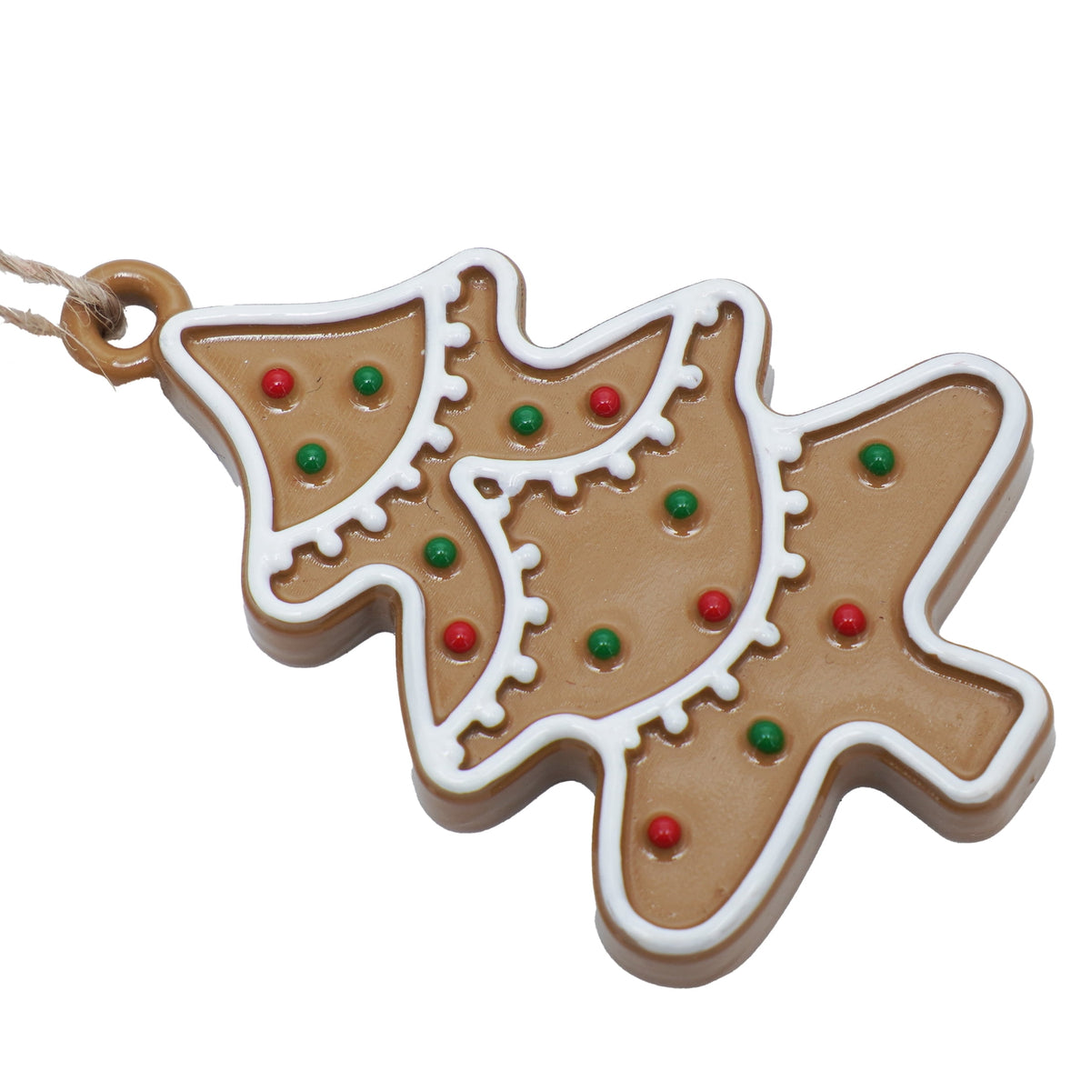 6-Count Multicolor Gingerbread Mini Christmas Ornaments, by Holiday Time