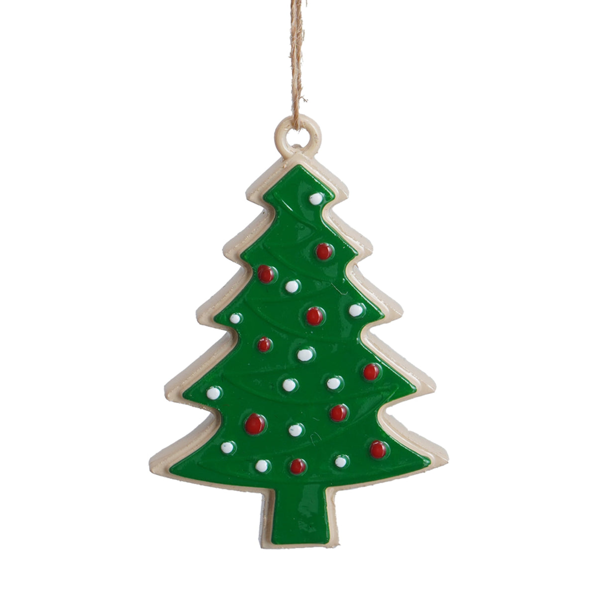6-Count Multicolor Snowflake and Tree Cookie Mini Christmas Ornaments, by Holiday Time