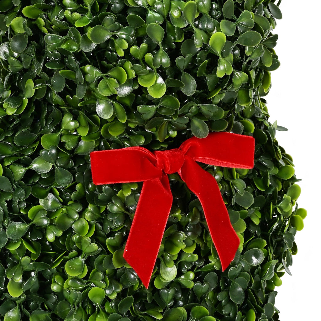 Topiary Bear Christmas Decoration, Green and Red, 13", by Holiday Time