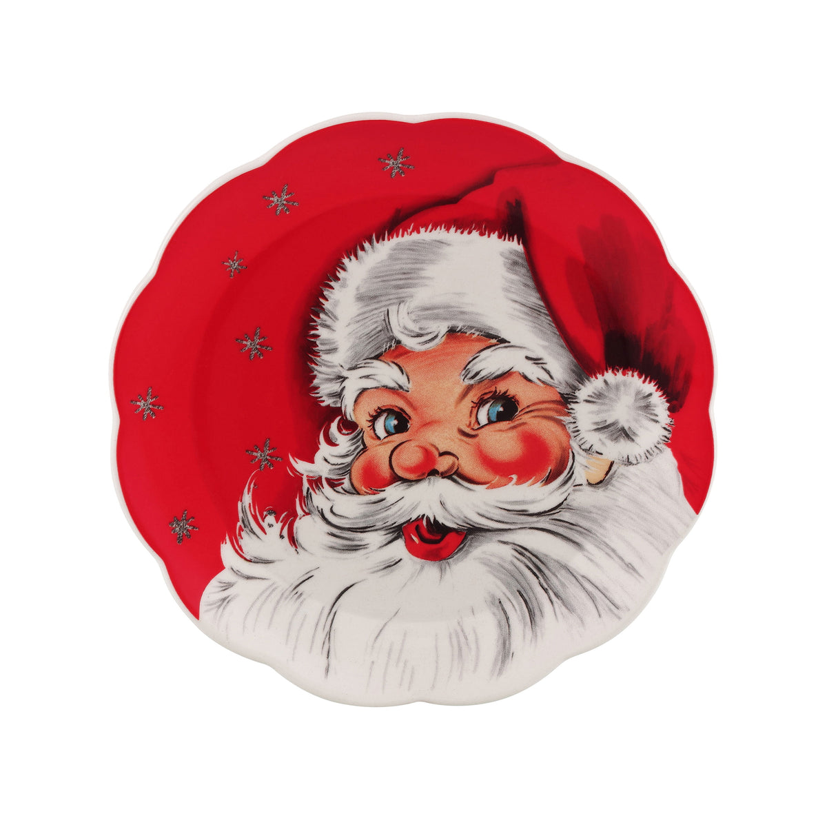 Mr. Christmas 8 in. Set of 4 Nostalgic Ceramic Character Plates - Classic