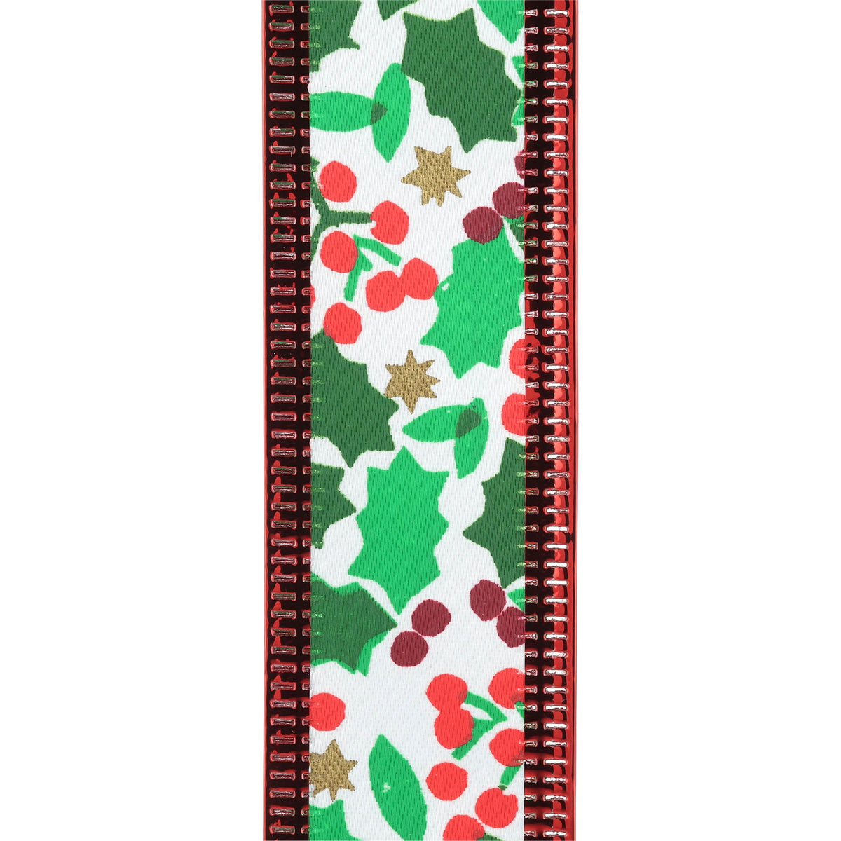 Red/Green/White Holly Berry Mini Christmas Ribbon, 1" x 12', by Holiday Time