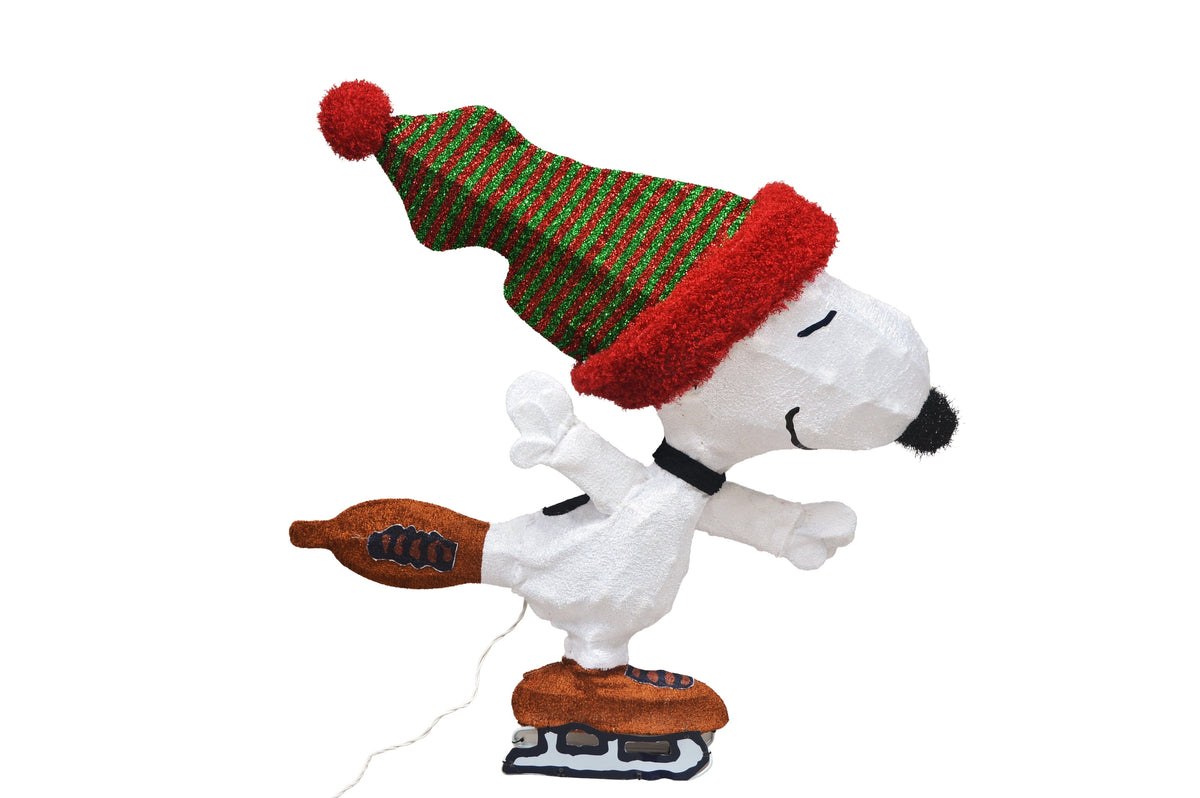 32INCH Skating Sally Peanuts 3D Lighted LED Holiday Charlie Brown Christmas Yard Decor