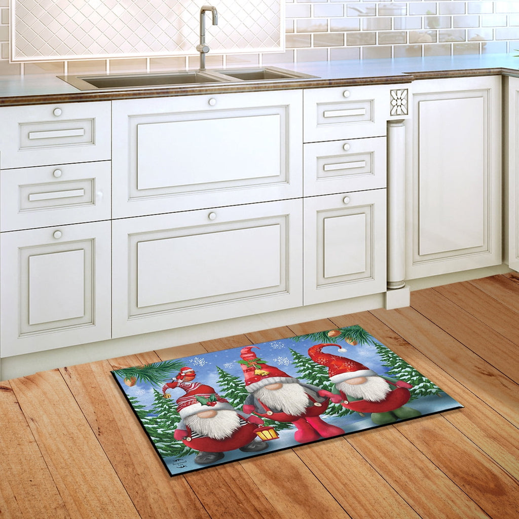 Briarwood Lane Winter Doormat 30x18 Indoor Outdoor Winter Gnomes Christmas For Christmas Doormat