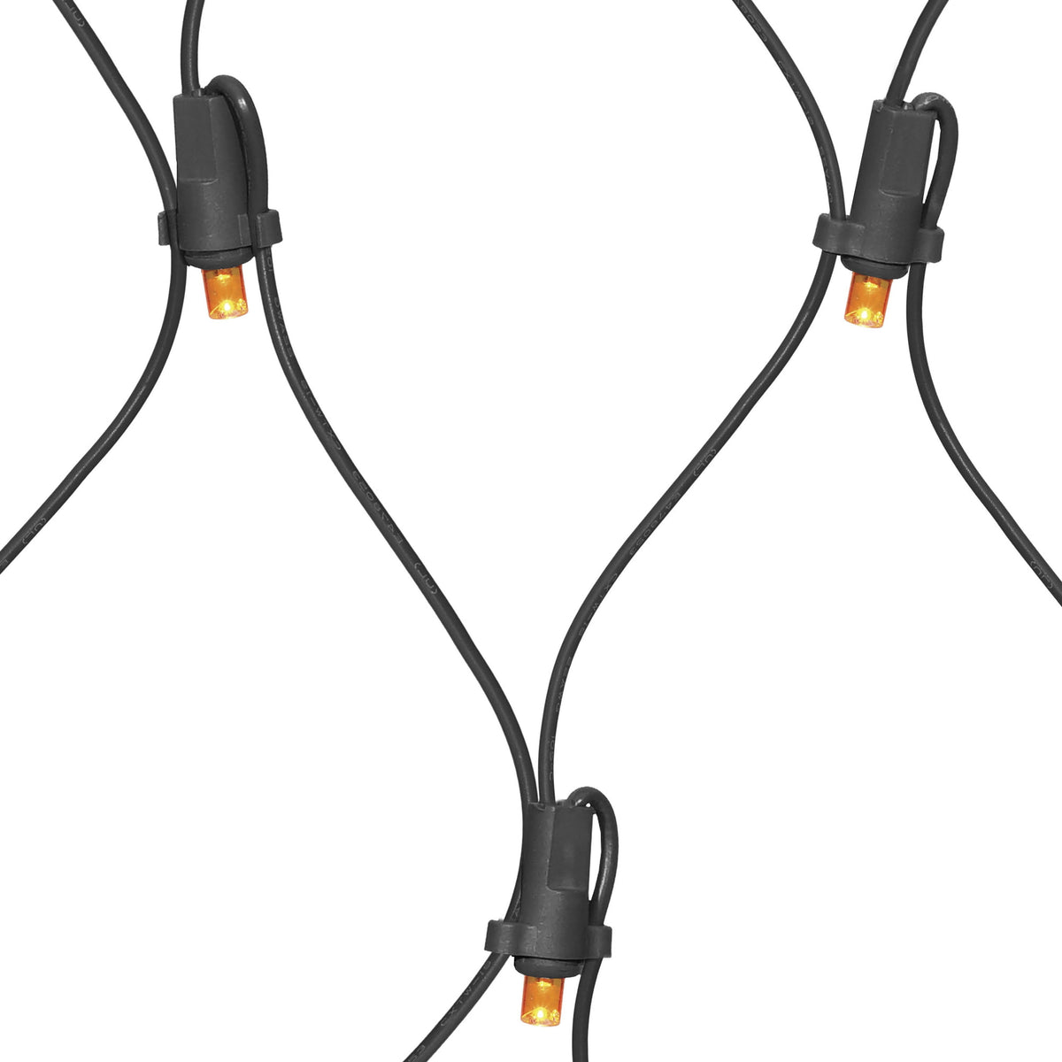 Indoor/Outdoor 50-Count LED Net Lights, Orange, 4' x 4', Halloween by Way To Celebrate