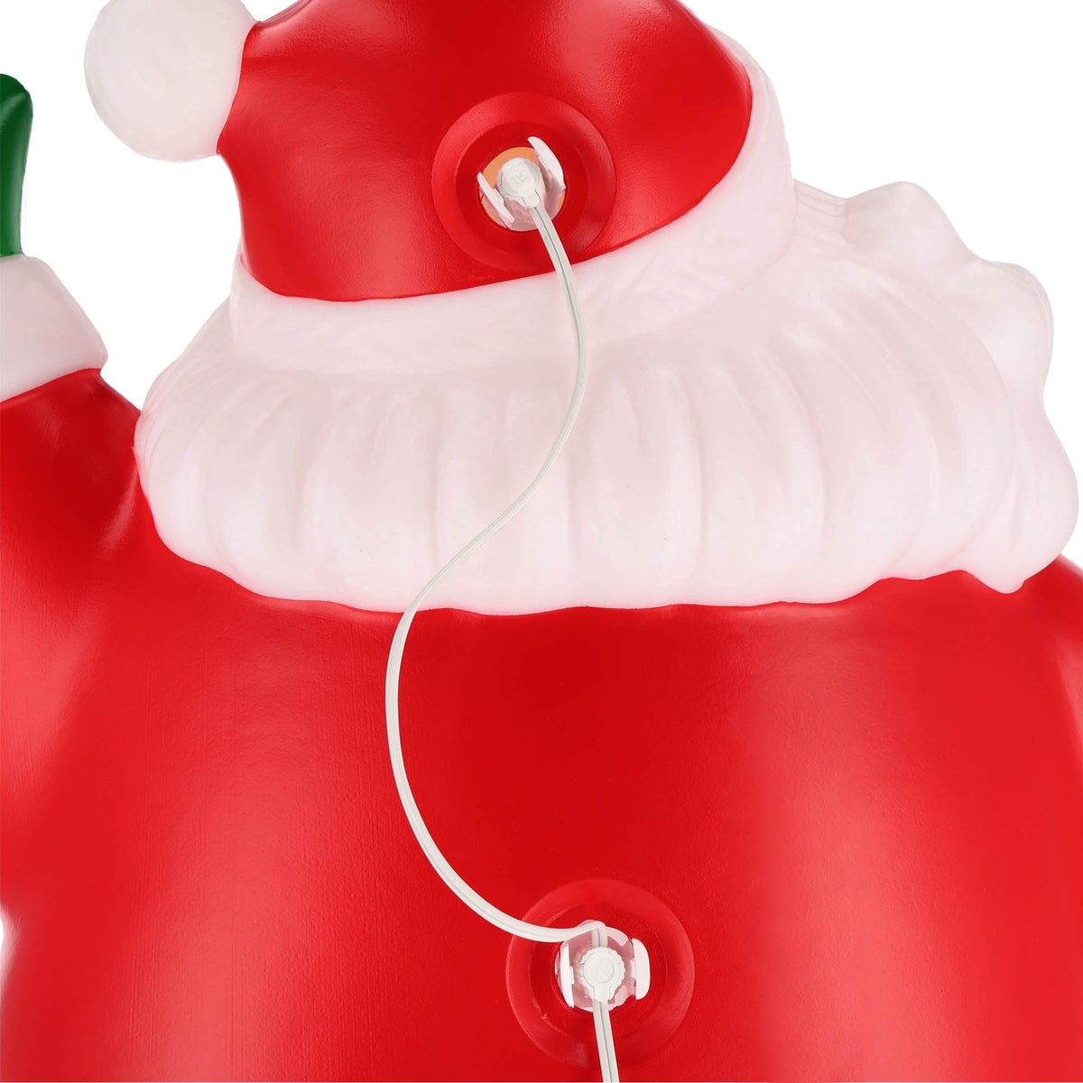 Lighted Blow Mold Santa Indoor/Outdoor Christmas Decoration, Multicolor, 26", by Holiday Time