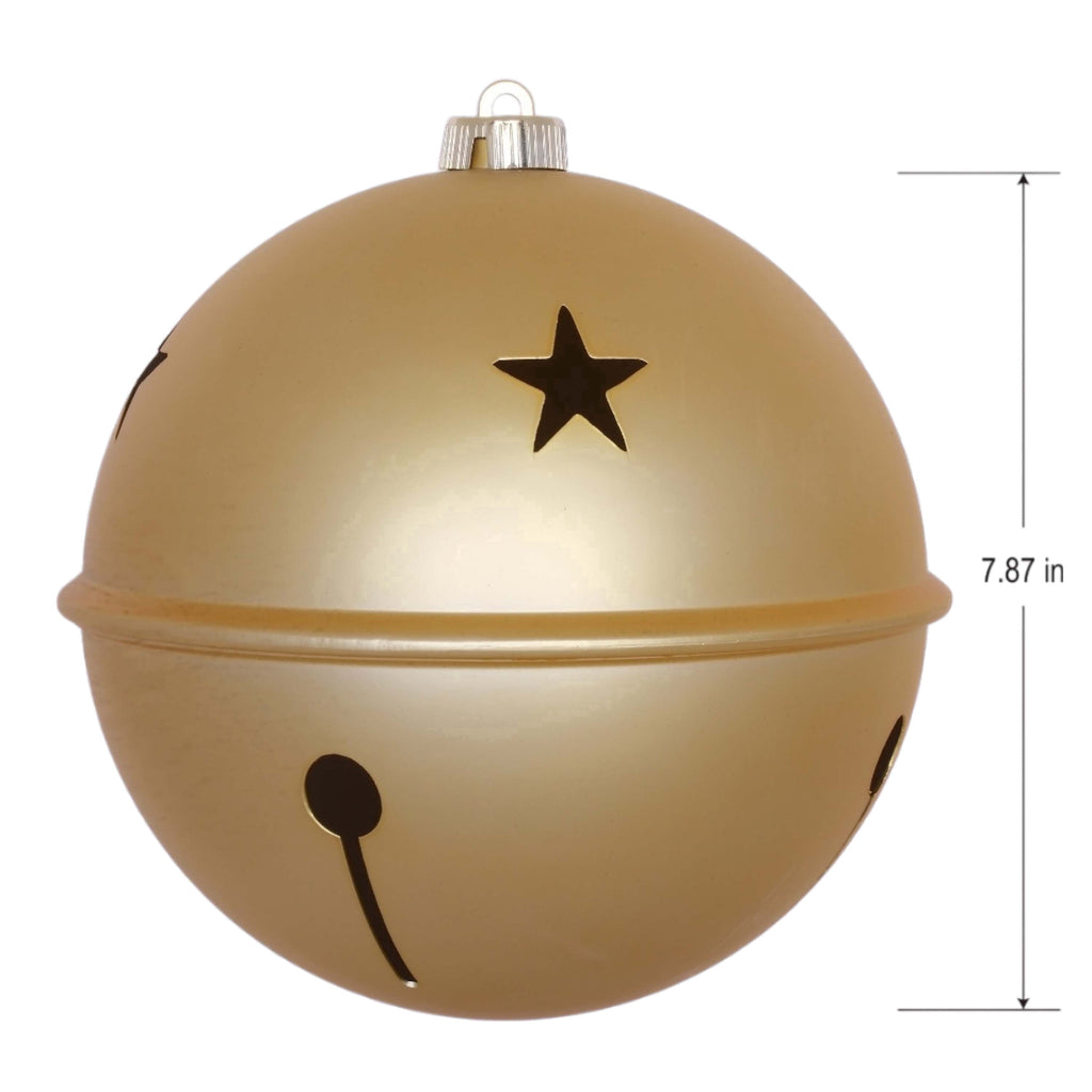 2-Count Silver Jumbo Bell Shatterproof Christmas Ornaments, 8", by Holiday Time