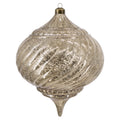 My Texas House 2-Count Gold Finial Shatterproof Christmas Ornaments, 11"