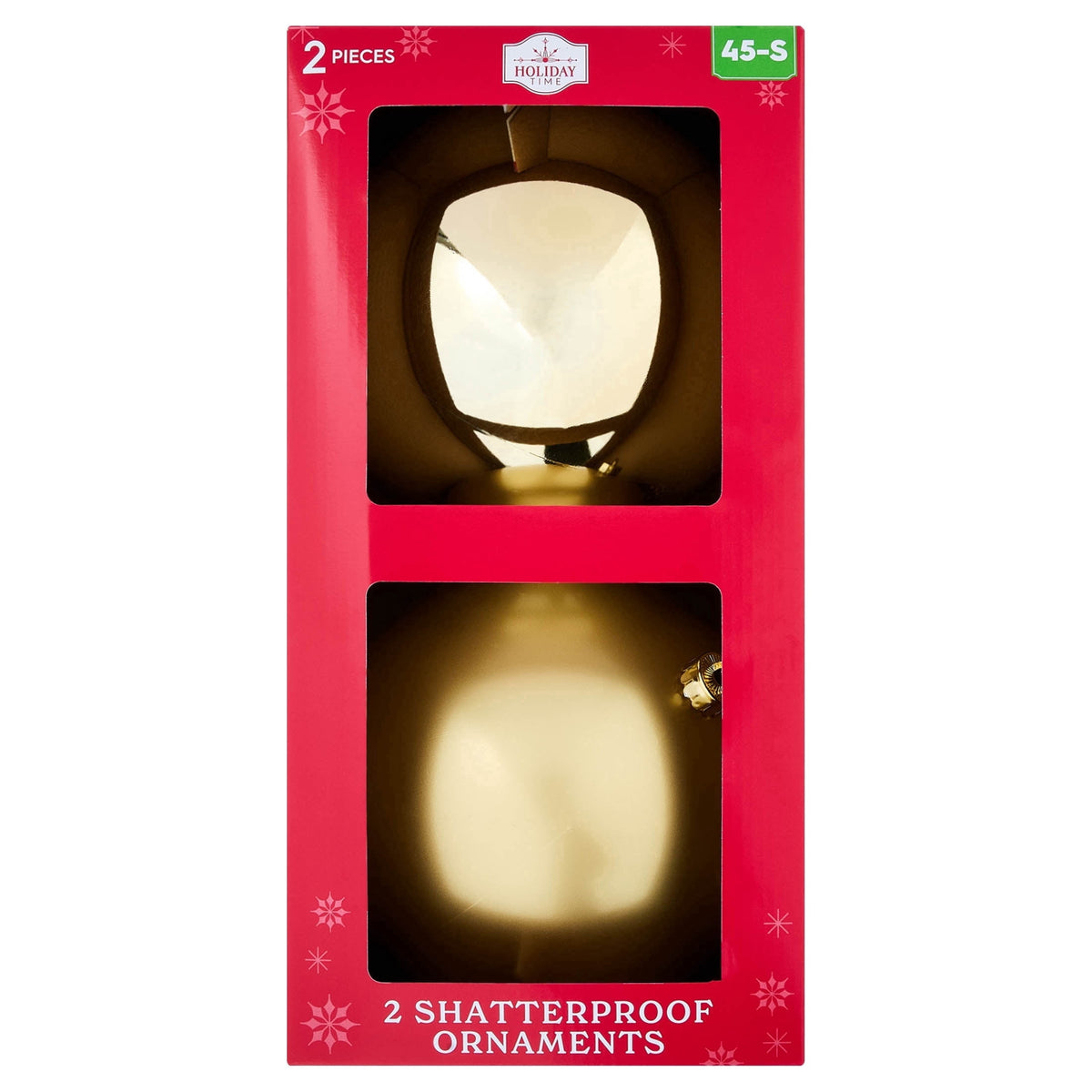 2-Count Bronze Jumbo Ball Shatterproof Christmas Ornaments, 8.5", by Holiday Time