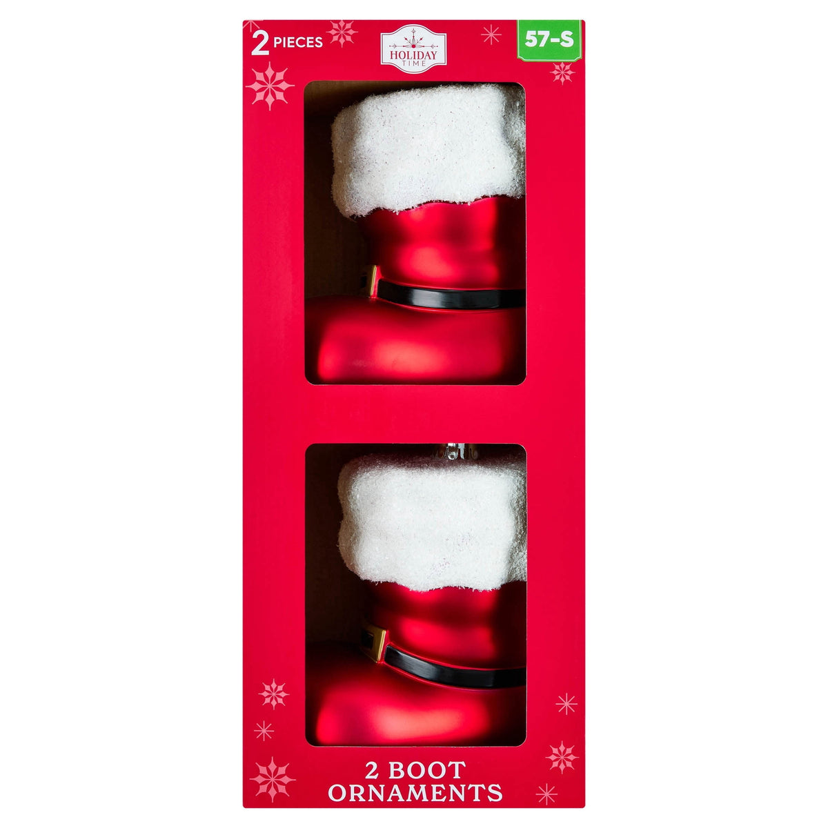 2-Count Red and White Jumbo Tinsel Candy Cane Shatterproof Christmas Ornaments, 14", by Holiday Time