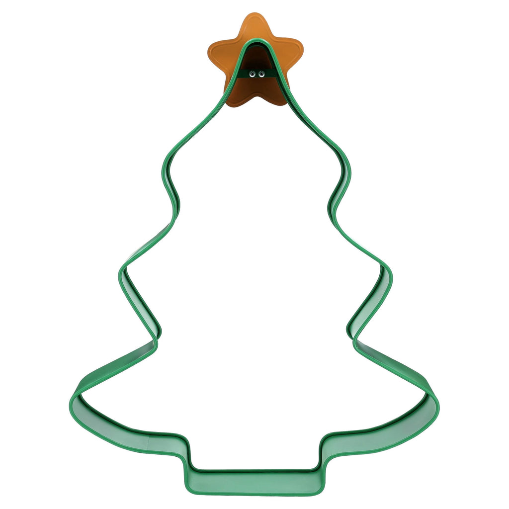 Metal Tree Cookie Cutter Christmas Decoration, Green, 22", by Holiday Time