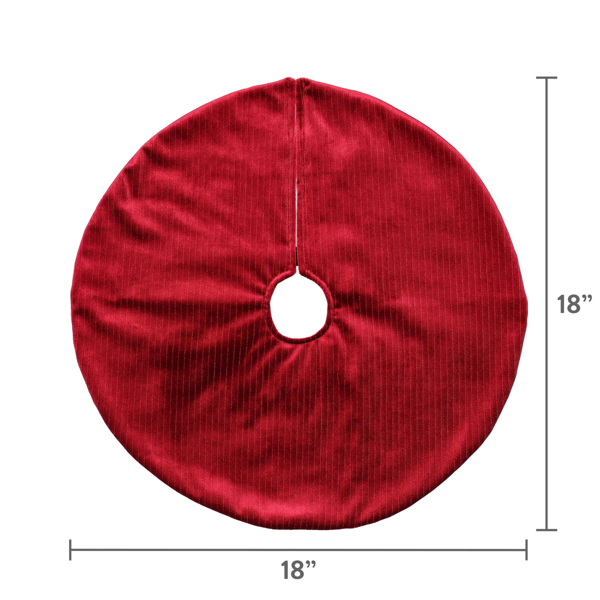 Mini Christmas Tree Skirt, Red, 18", by Holiday Time