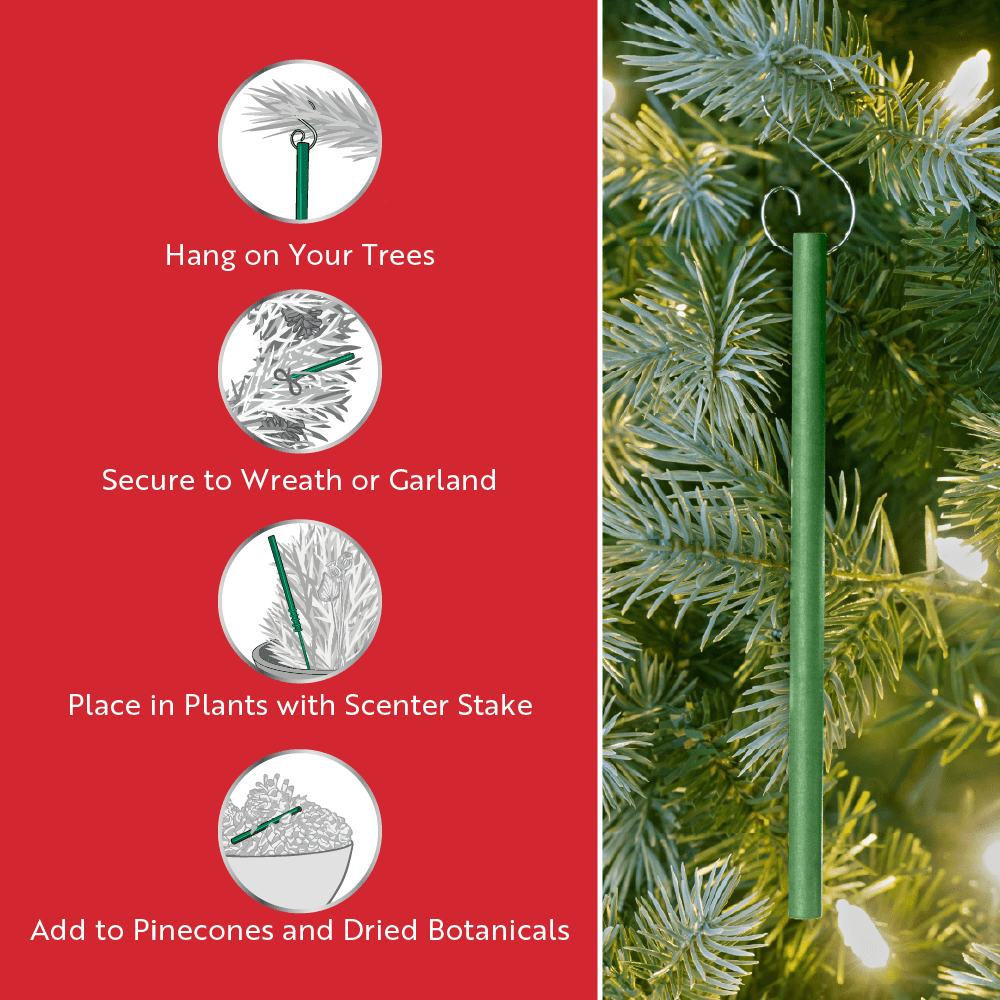 Scentsicles Snowberry Pine Scented Fragrance Sticks - 6 Count