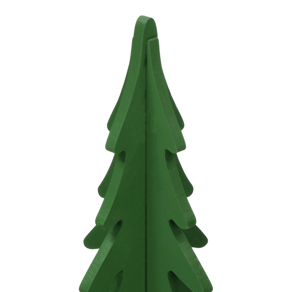 Wooden Slotted Tree Christmas Decoration, Green, 22", by Holiday Time