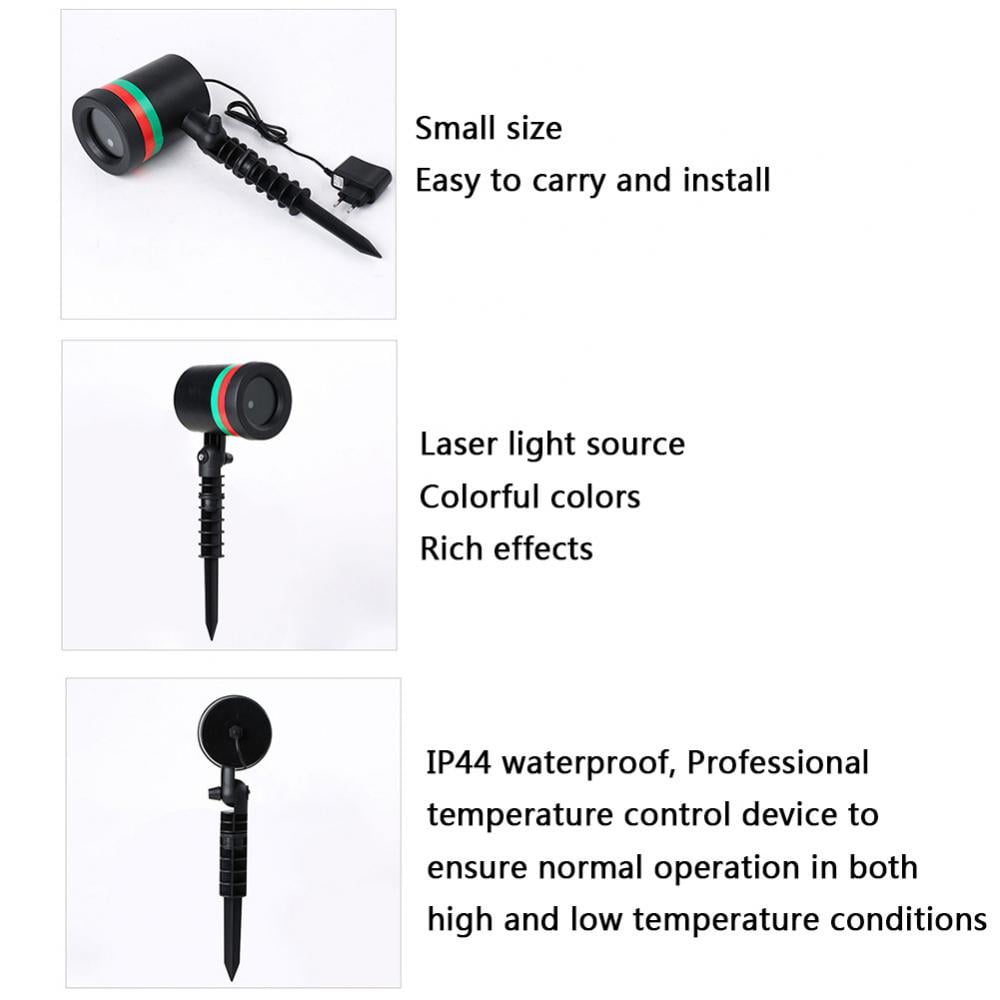 Christmas Projector Laser Lights Outdoor, Waterproof Landscape Lighting Ornament for Christmas and Holidays