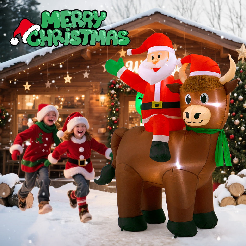 Wondiair 12FT Christmas Inflatable Nativity Scene with LED Lights for Outdoor Yard and Church Decor
