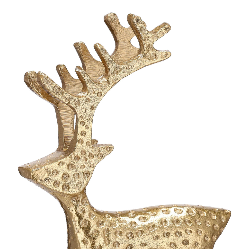 Metal Reindeer Christmas Decoration, Gold, 13", by Holiday Time