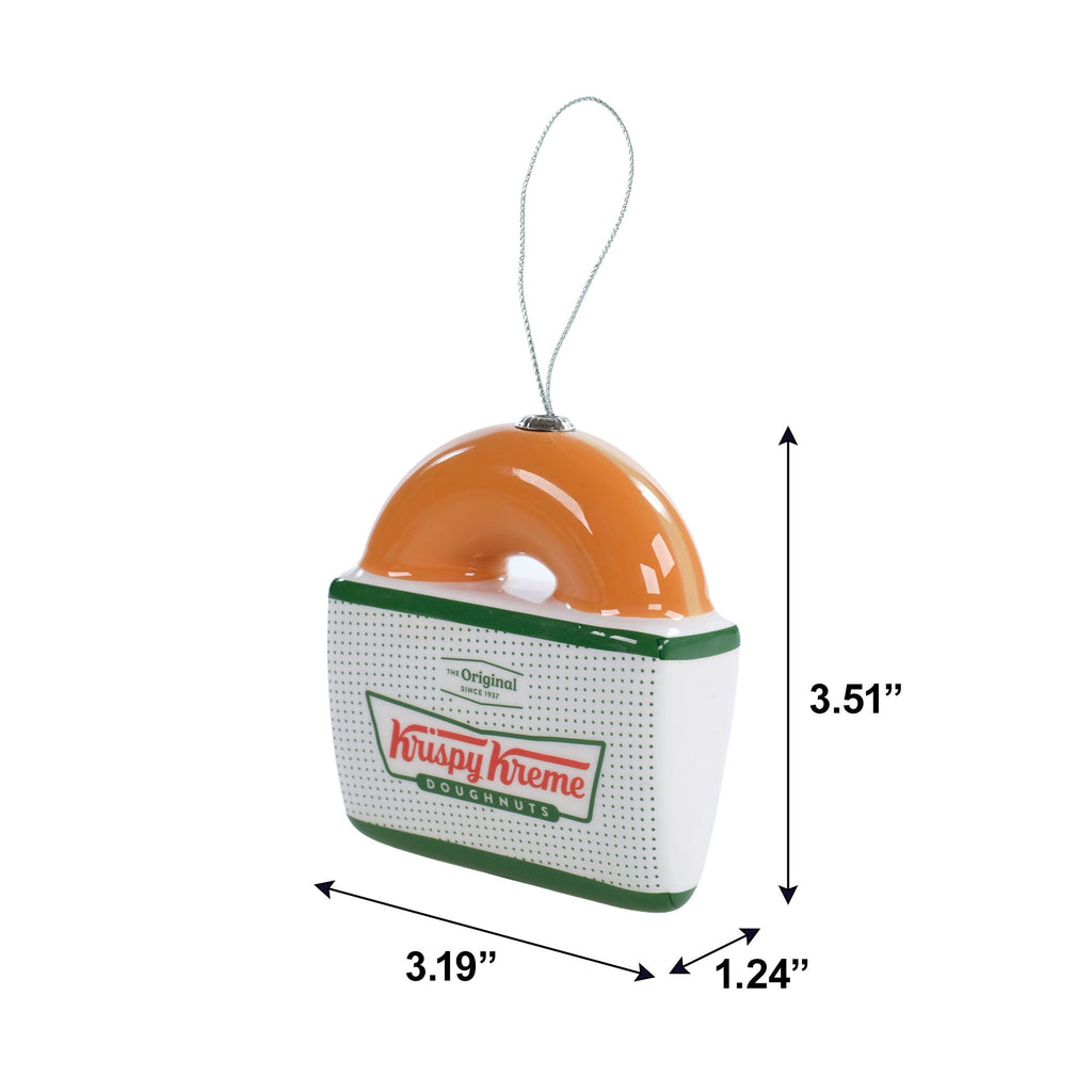 Krispy Kreme Doughnut Box Figural Christmas Tree Ornament