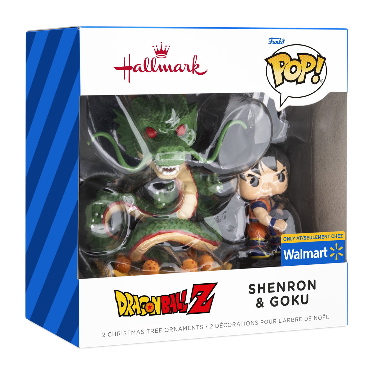 Hallmark Ornaments (Dragon Ball Z Goku, Shenron Funko), Set of 2, 1 Count