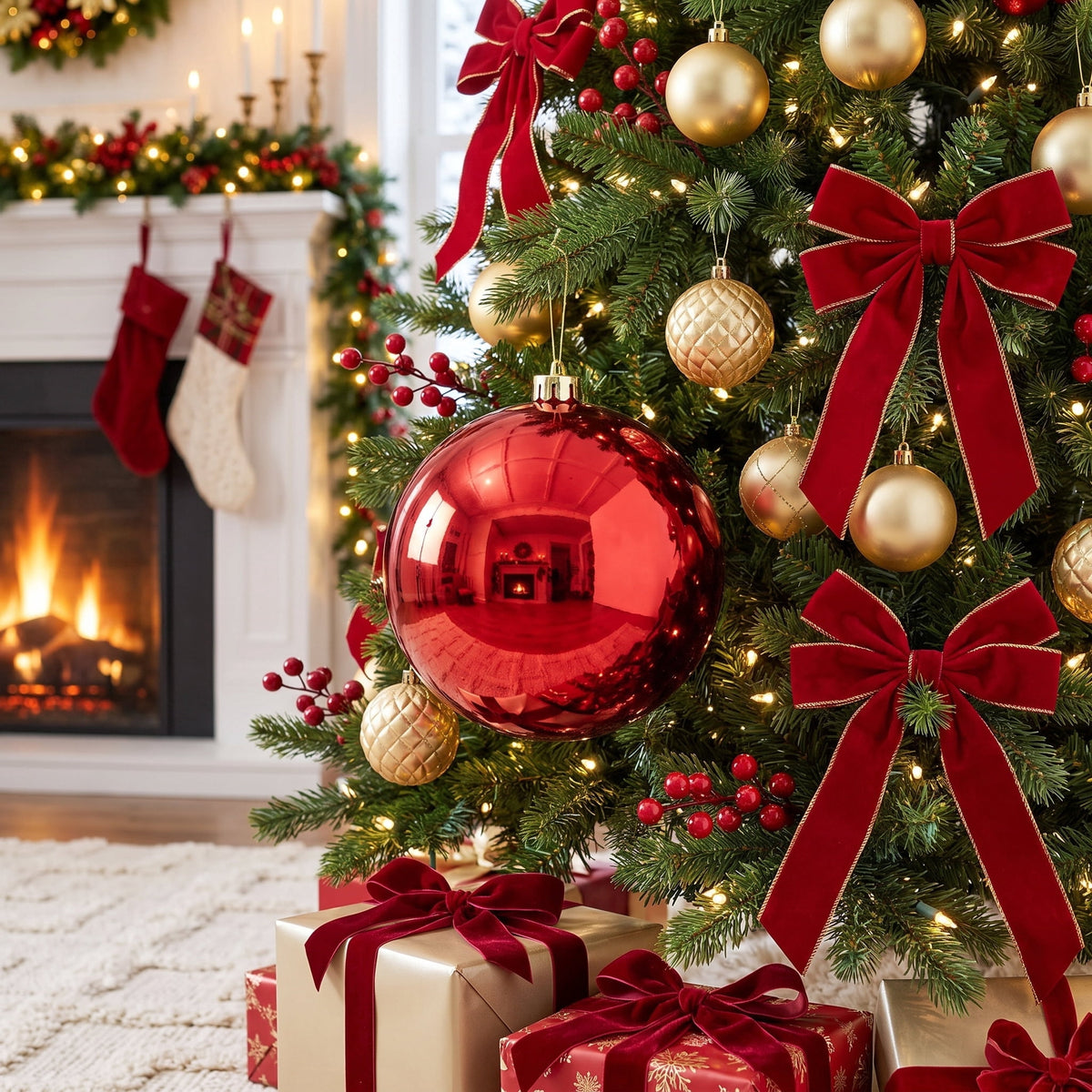 2-Count Bronze Jumbo Ball Shatterproof Christmas Ornaments, 8.5", by Holiday Time