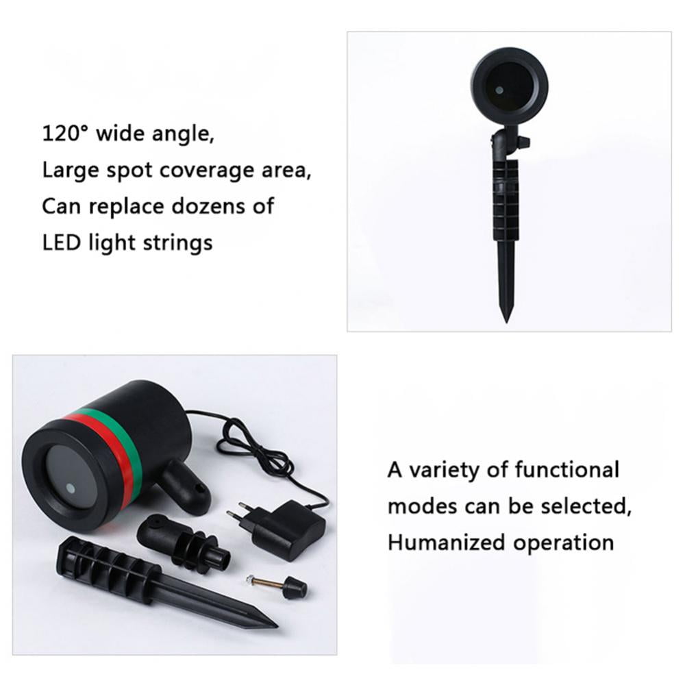 Christmas Projector Laser Lights Outdoor, Waterproof Landscape Lighting Ornament for Christmas and Holidays