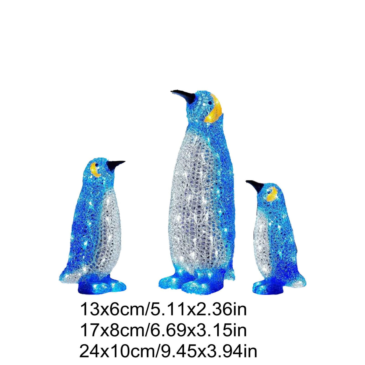 AZXY Clearance!Christmas Yard Decorations Penguin,Pre-Lit Penguin Christmas Garden Stakes,Large Animals Statue Outdoor Ornaments with Led Lights for Outdoor Decorations