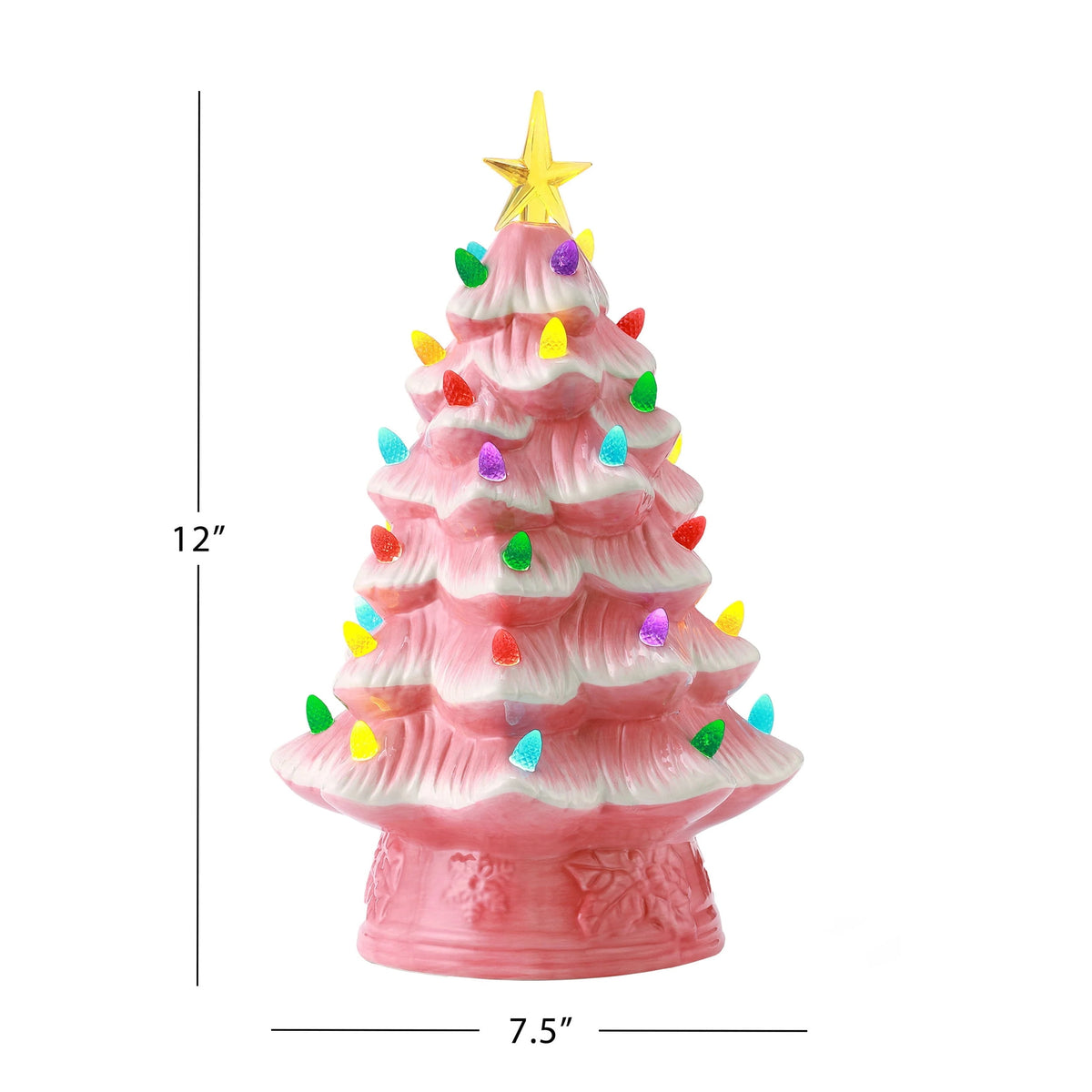Mr. Christmas 12 in. Nostalgic Ceramic Tree - Green