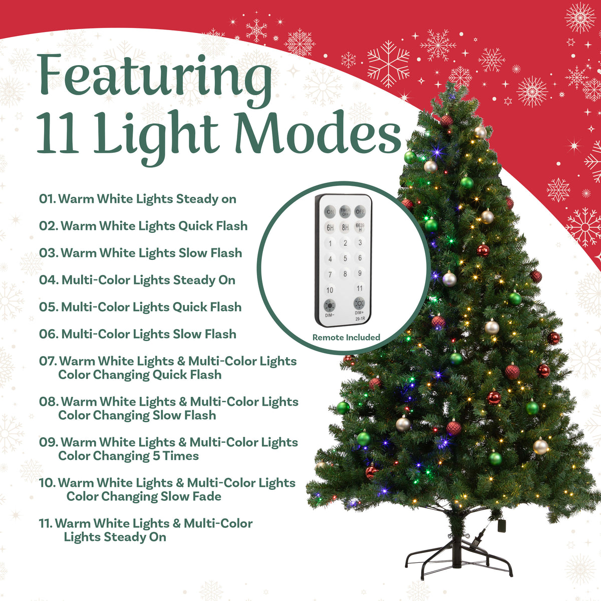 Elf Stor 7.5ft Prelit Christmas Tree with Upright Storage Bag and Stand