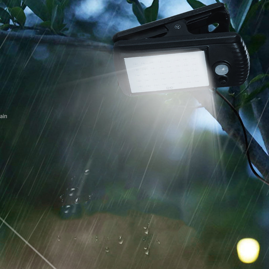 Gnmfd Solar Clip Lights Outdoor Motion Sensor LED Solar Security Lights Wireless IP65 Garden, Fence, Patio, Porch, Yard, Pathway, Energy Saving Auto On Off Lighting